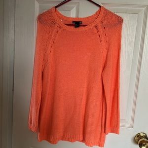 H&M Coral Acrylic Knitted Sweater